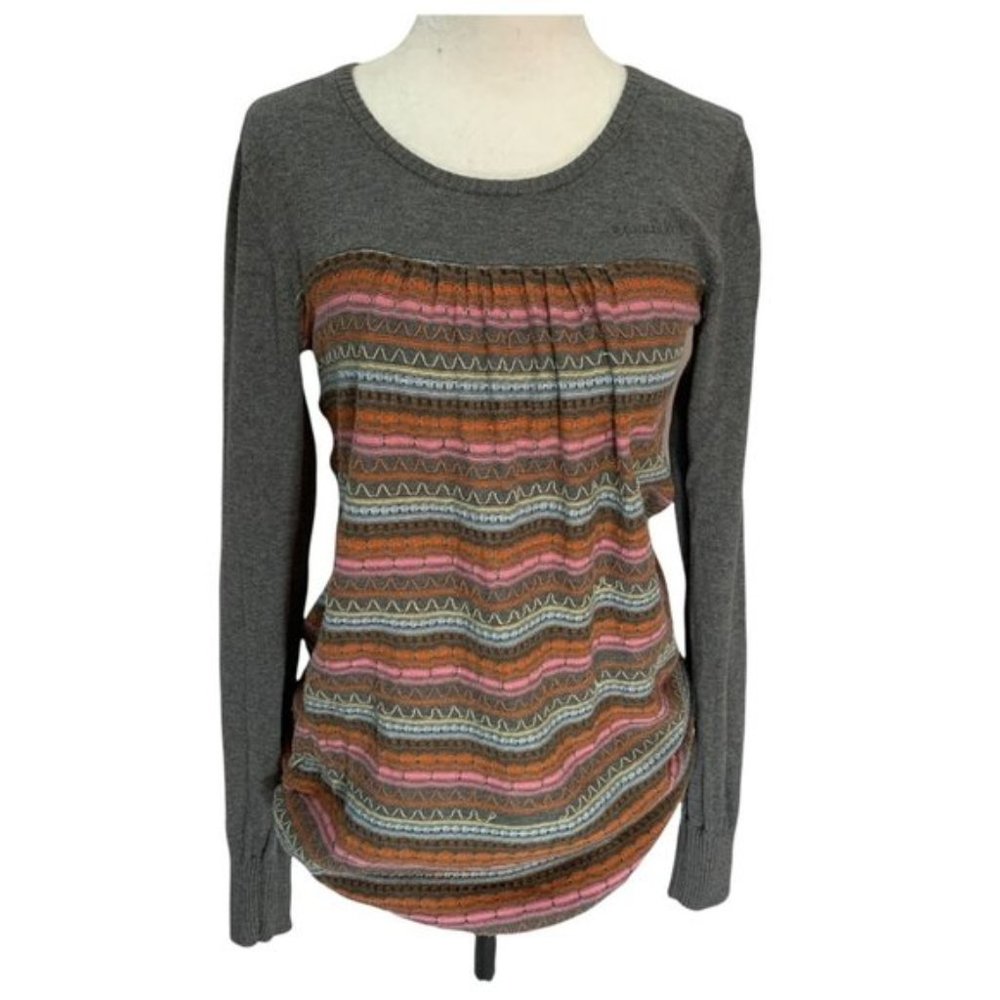 Fenchurch 100% Cotton Striped Sweater Tunic Long Sleeve Lightweight S